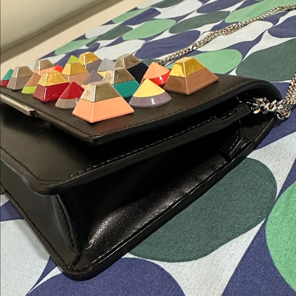 Fendi Black Stud-Embellished Shoulder Bag - Picture 5 of 15